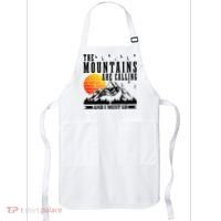 The Mountains Are Calling I Must Go Hiking Camping Climbing Gift Apron thumb 0