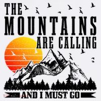 The Mountains Are Calling I Must Go Hiking Camping Climbing Gift Women's Hoodie thumb 2