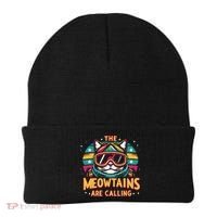 The Meowtains Are Calling Cat Ski Snowboard  Beanie thumb 0