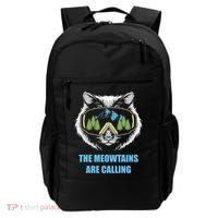 The Meowtains Are Calling Fun Ski And Snowboarder  Backpack thumb 0