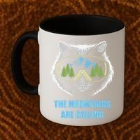 The Meowtains Are Calling Fun Ski And Snowboarder  Coffee Mug thumb 2