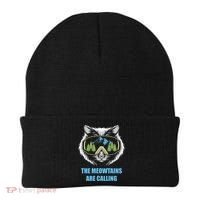 The Meowtains Are Calling Fun Ski And Snowboarder  Beanie thumb 0