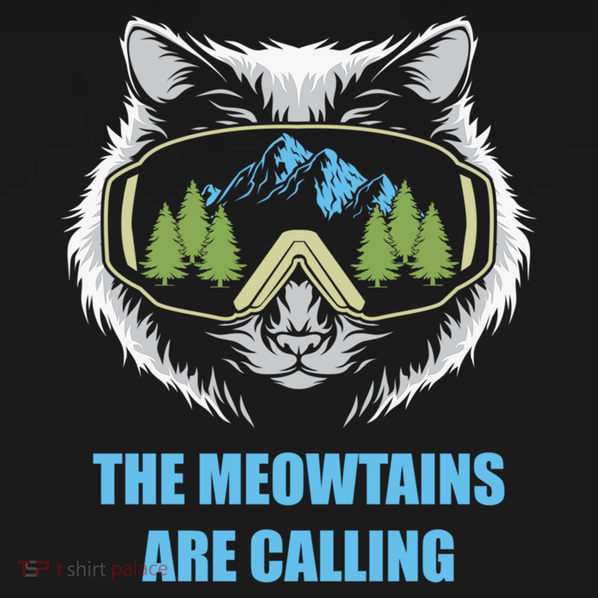 The Meowtains Are Calling Fun Ski And Snowboarder  Women's Hoodie