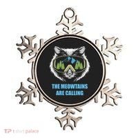 The Meowtains Are Calling Fun Ski And Snowboarder  Ornament thumb 0
