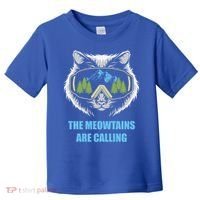 The Meowtains Are Calling Fun Ski And Snowboarder  Toddler T-Shirt thumb 0