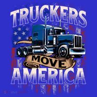 Truckers Move America Cute Gift Semi Truck Driver Trucking Big Rig Cool Gift Women's Tank Top thumb 5