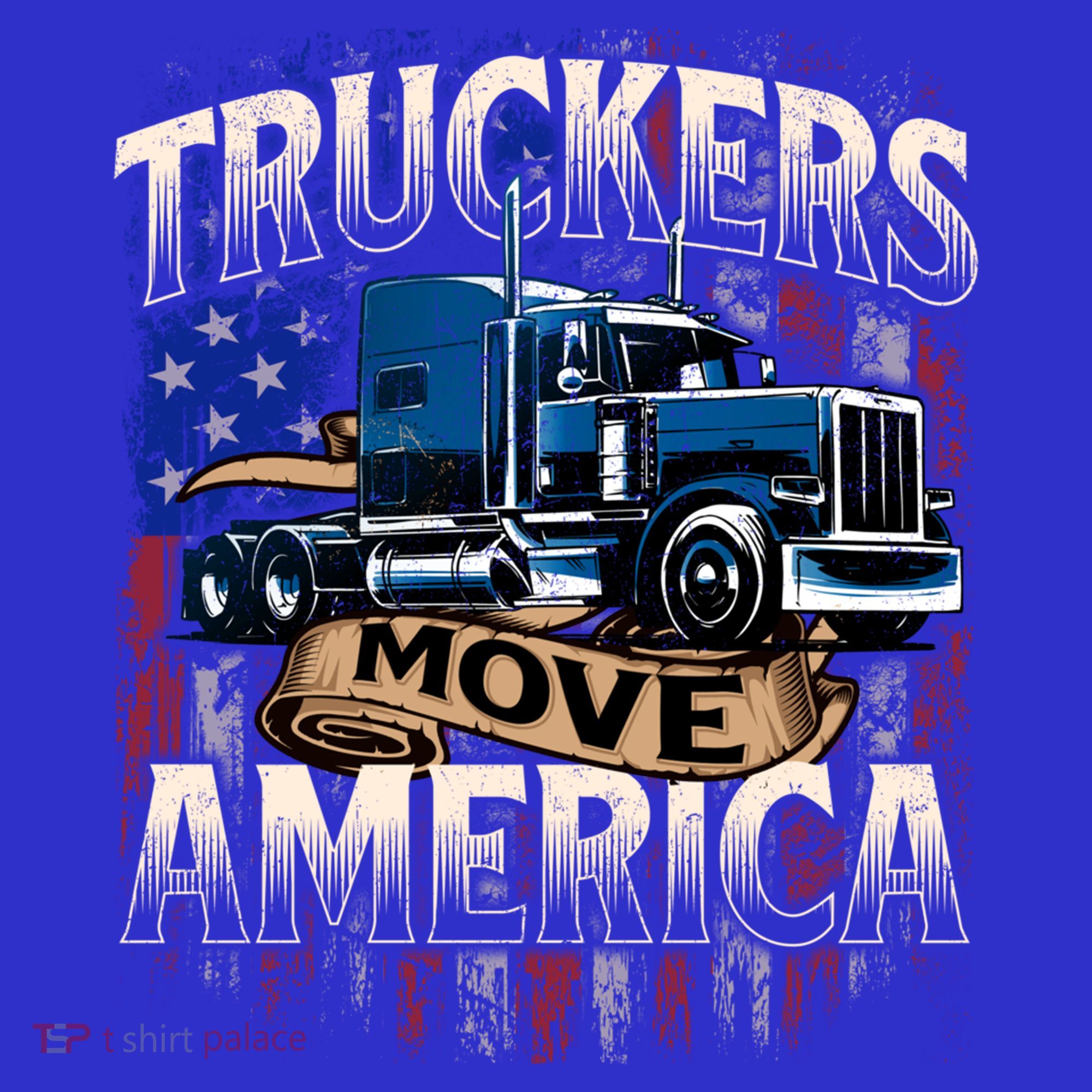 Truckers Move America Cute Gift Semi Truck Driver Trucking Big Rig Cool Gift Women's Tank Top