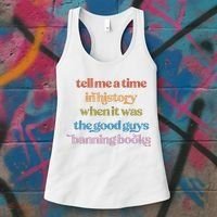 Tell Me A Time In History When It Was The Good Guys Banning Books Women's Tank Top thumb 3