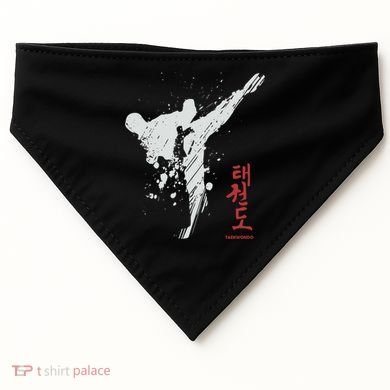 Taekwondo Martial Arts Tkd Gift USA-Made Doggie Bandana