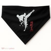 Taekwondo Martial Arts Tkd Gift USA-Made Doggie Bandana thumb 0