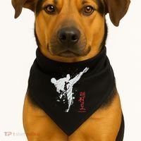 Taekwondo Martial Arts Tkd Gift USA-Made Doggie Bandana thumb 1