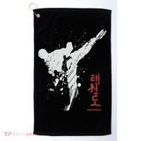 Taekwondo Martial Arts Tkd Gift Golf Towel thumb 0
