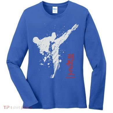 Taekwondo Martial Arts Tkd Gift Women's Long Sleeve Shirt