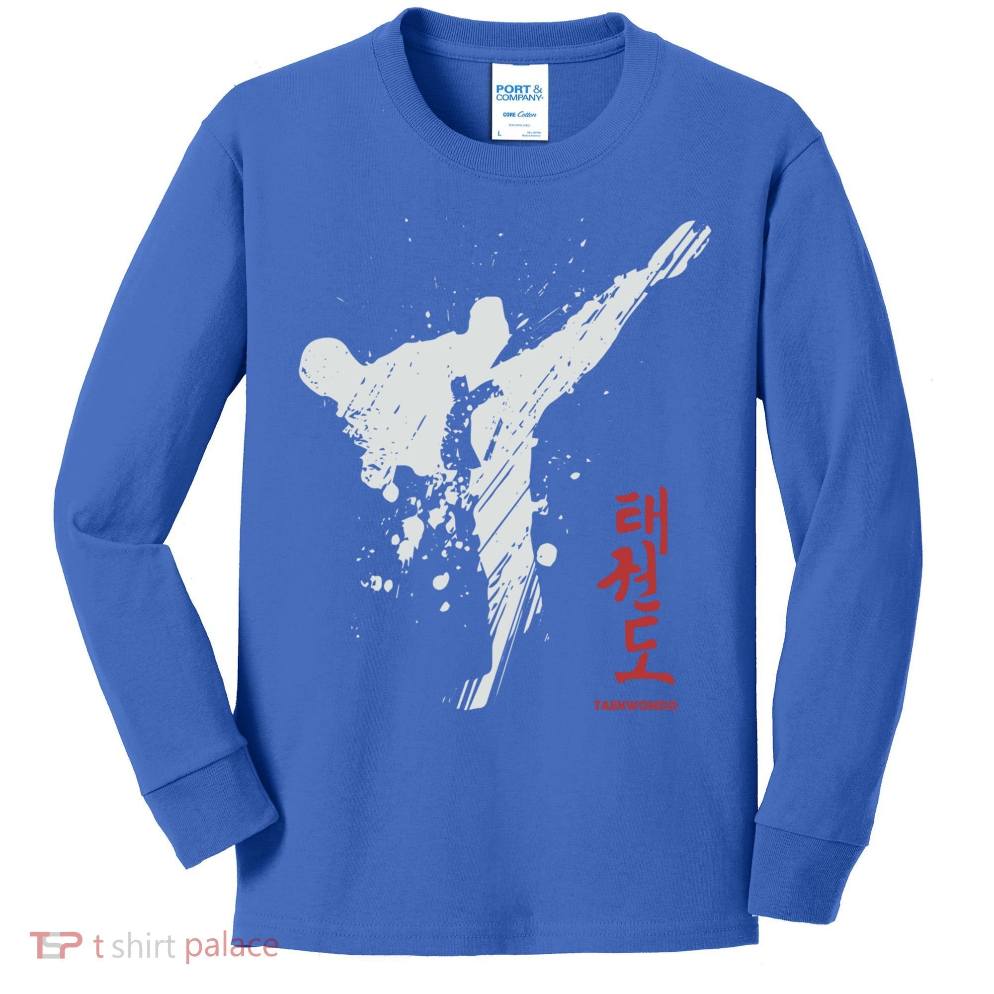 Taekwondo Martial Arts Tkd Gift Kids Long Sleeve Shirt