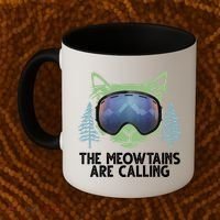 The Meowtains Are Calling Coffee Mug thumb 2