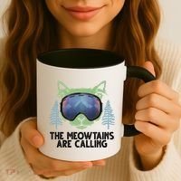 The Meowtains Are Calling Coffee Mug thumb 3