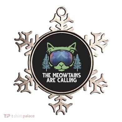 The Meowtains Are Calling Ornament
