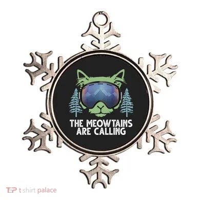The Meowtains Are Calling Ornament