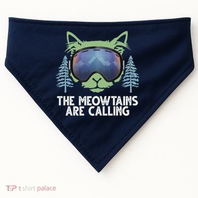 The Meowtains Are Calling USA-Made Doggie Bandana