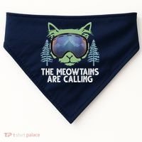 The Meowtains Are Calling USA-Made Doggie Bandana thumb 0
