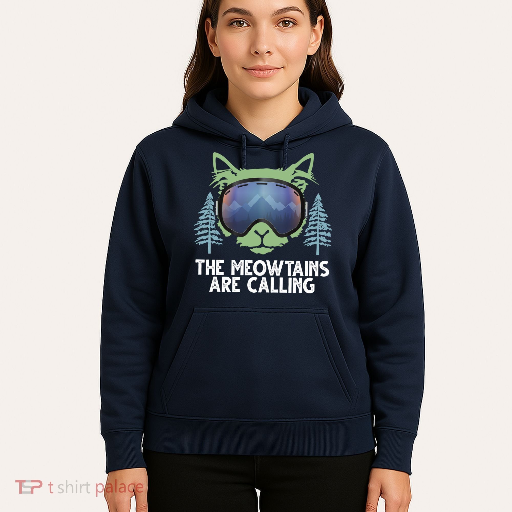 The Meowtains Are Calling Hoodie