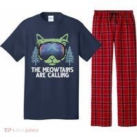 The Meowtains Are Calling Pajama Set thumb 0