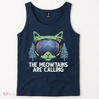 The Meowtains Are Calling Tank Top thumb 2
