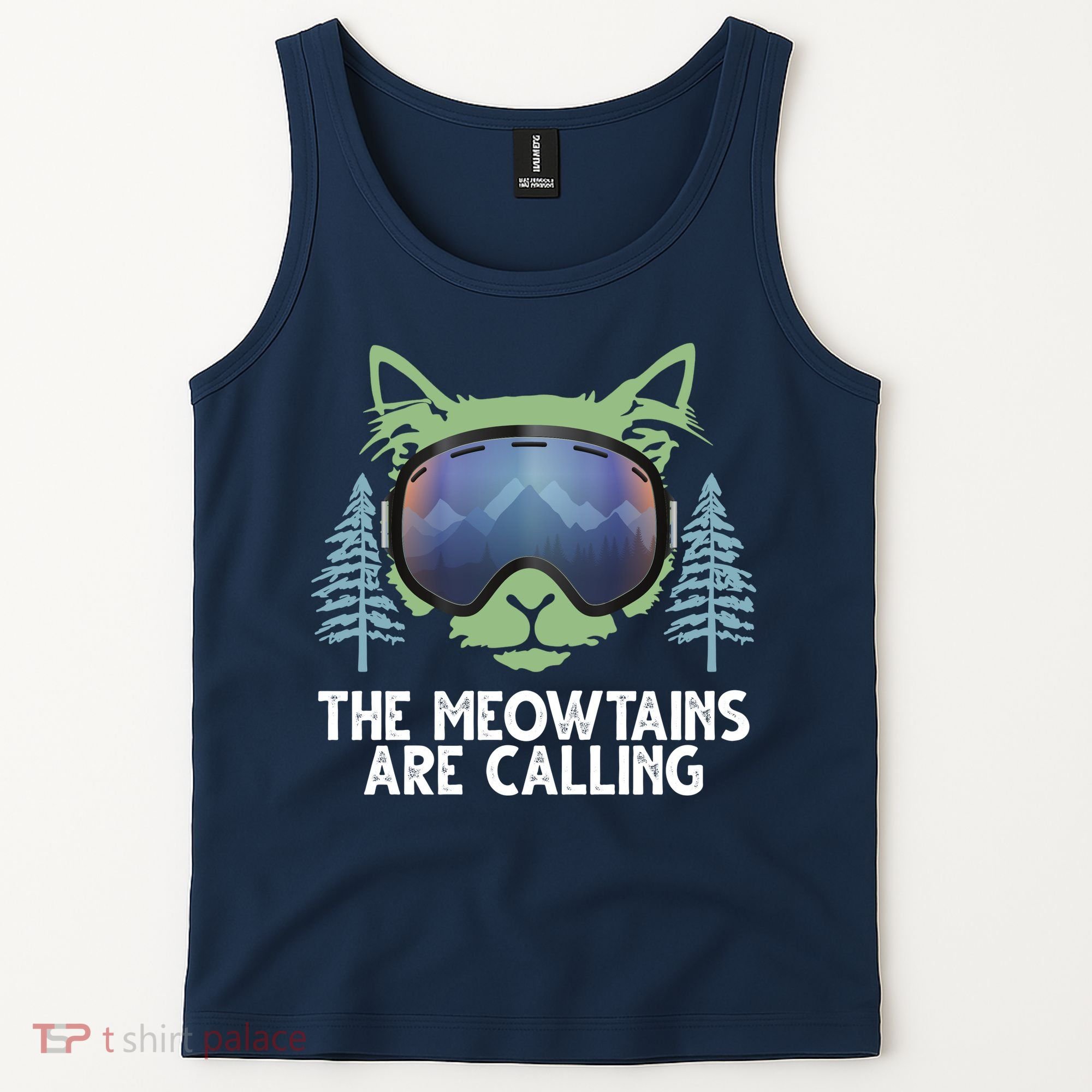 The Meowtains Are Calling Tank Top