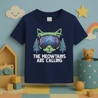 The Meowtains Are Calling Toddler T-Shirt thumb 3