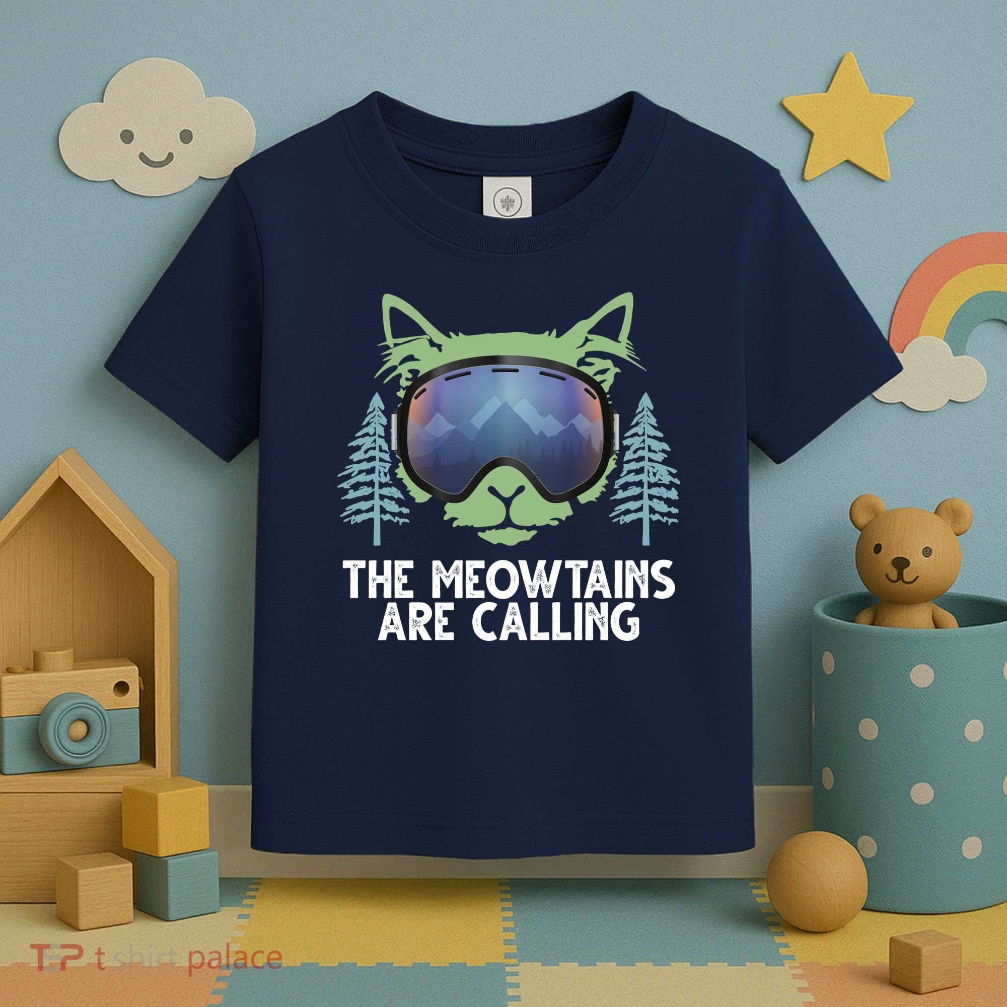 The Meowtains Are Calling Toddler T-Shirt