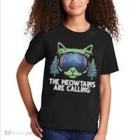 The Meowtains Are Calling Kids T-Shirt thumb 2