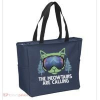 The Meowtains Are Calling Tote Bag thumb 2