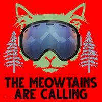 The Meowtains Are Calling Santa Hat thumb 1