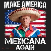 Trump Make America Mexicana Again Funny Mexican Latinos Urban Oversized Heavyweight T-Shirt thumb 2