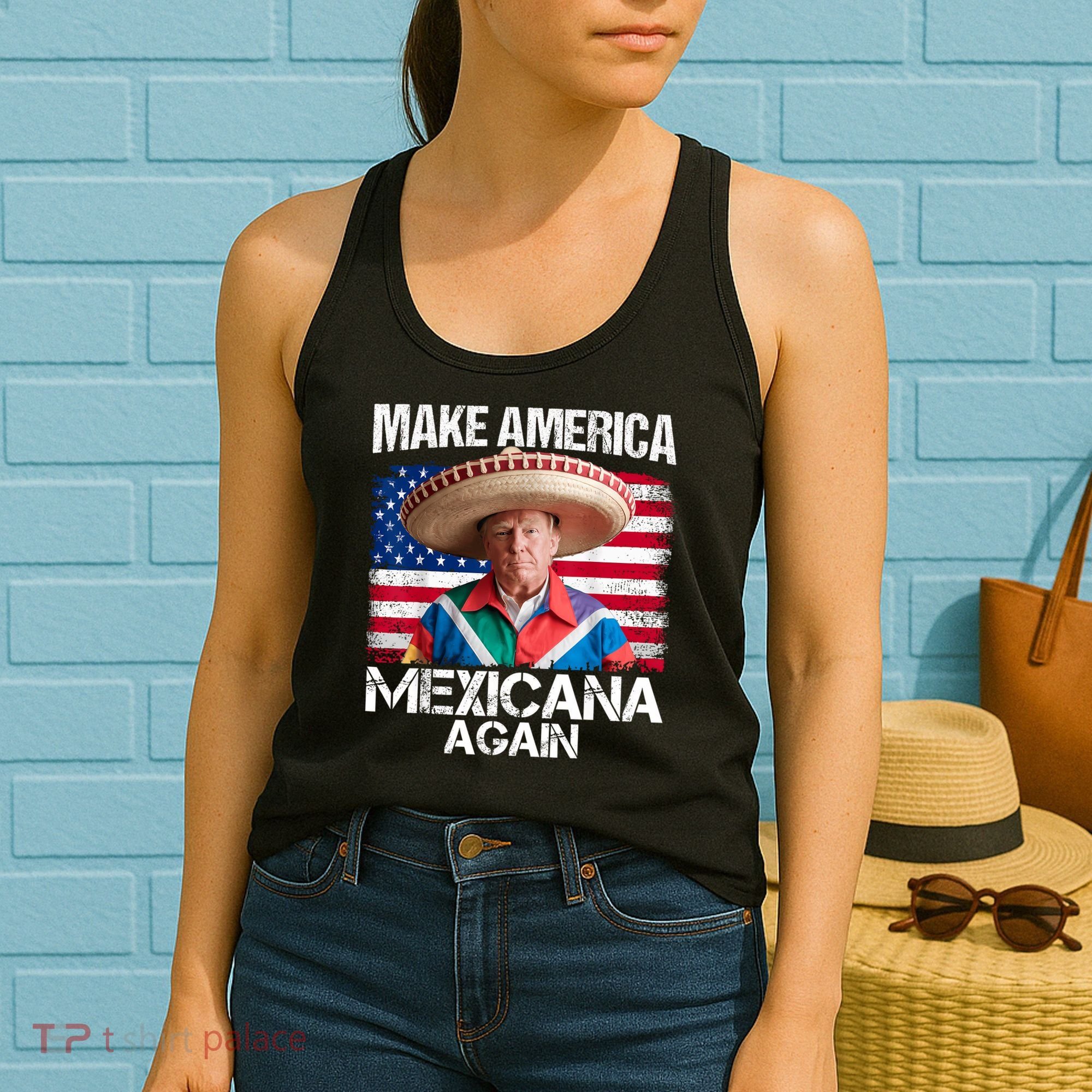 Trump Make America Mexicana Again Funny Mexican Latinos Women's Tank Top