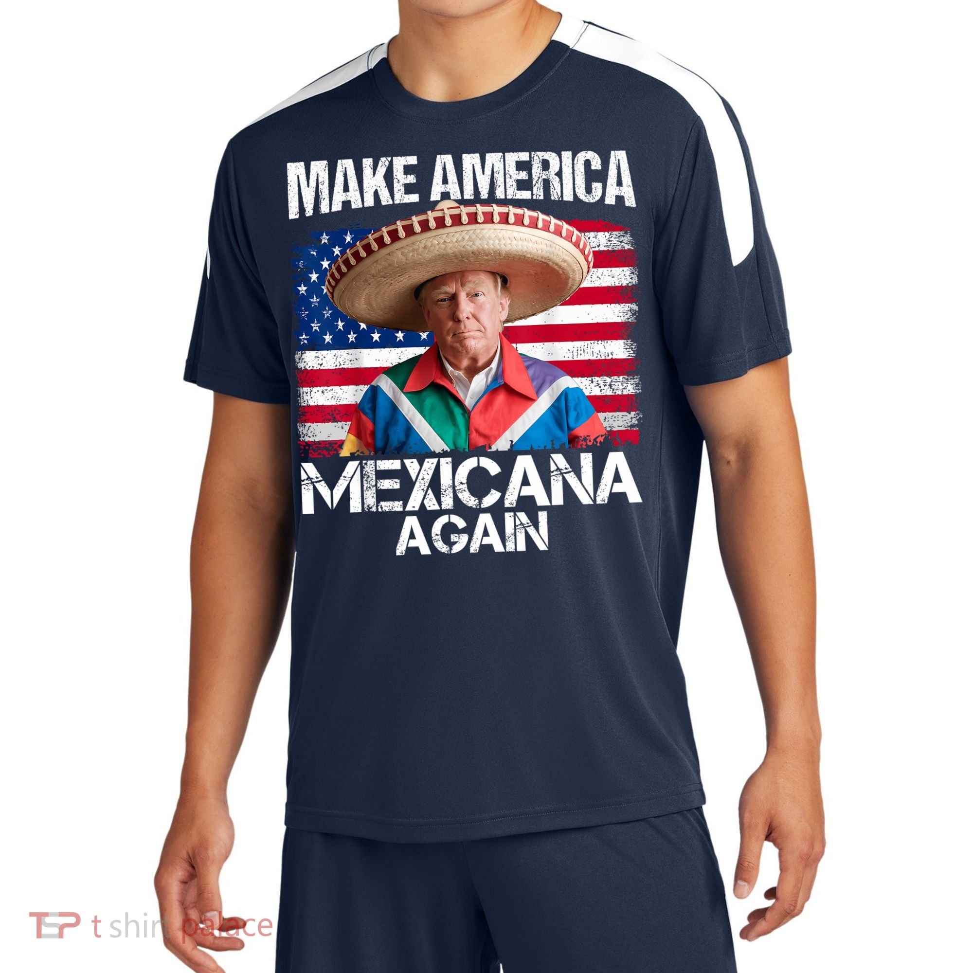 Trump Make America Mexicana Again Funny Mexican Latinos Sport-Tek Competitor United Soccer Jersey