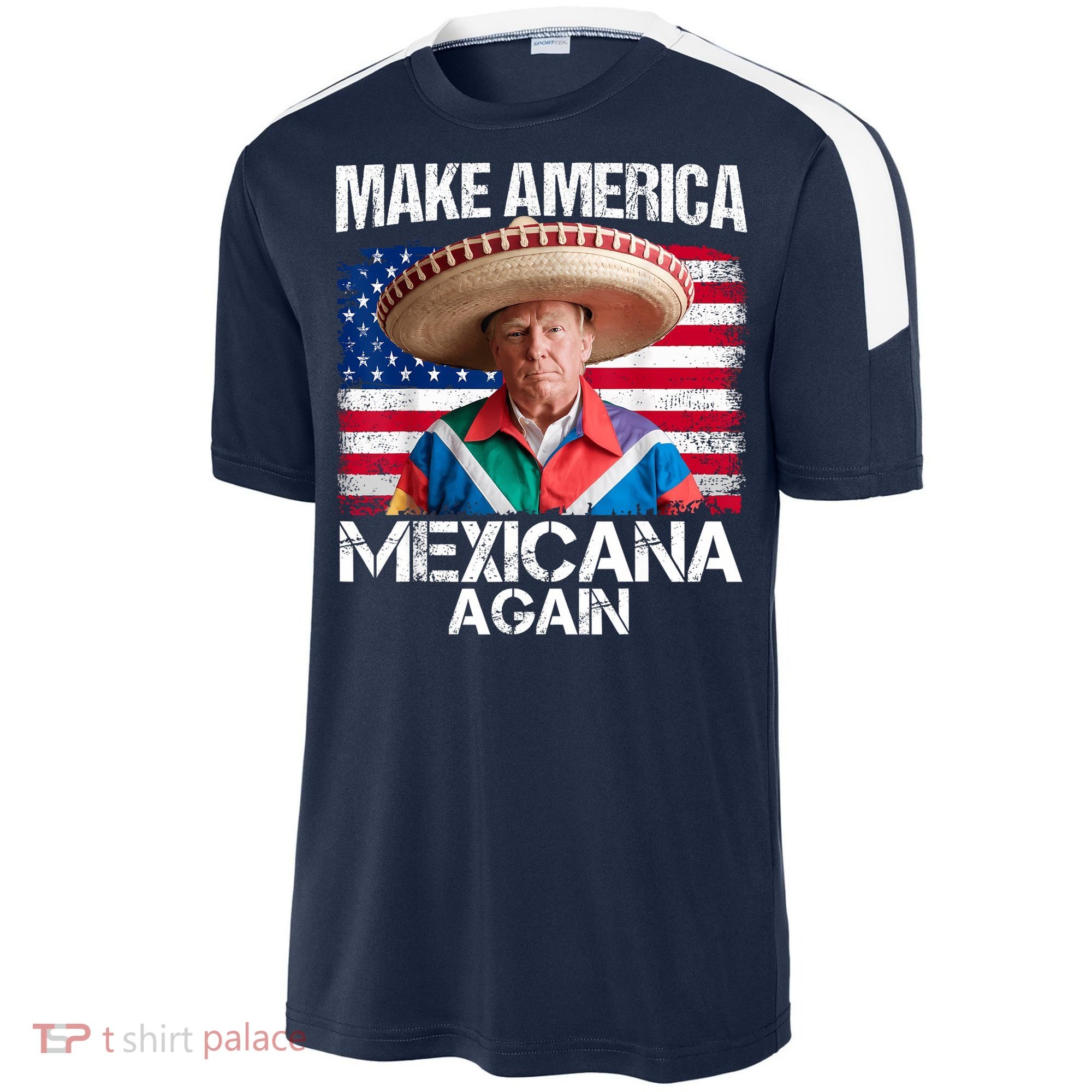 Trump Make America Mexicana Again Funny Mexican Latinos Sport-Tek Competitor United Soccer Jersey