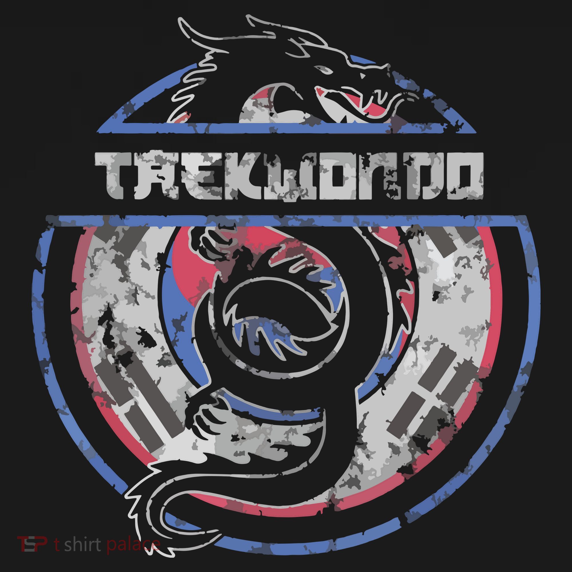 Taekwondo Martial Arts Gift Dragon Korean Flag Backpack