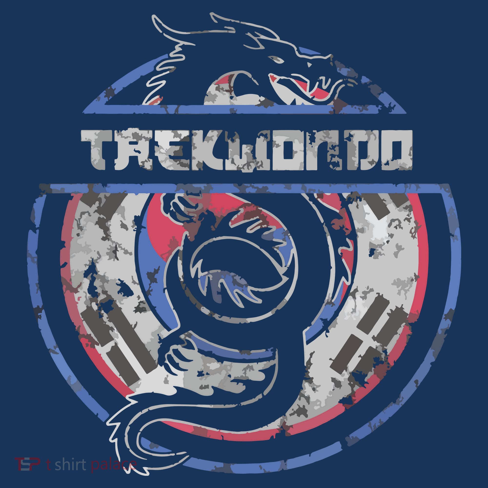 Taekwondo Martial Arts Gift Dragon Korean Flag Sweatshirt