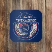 Taekwondo Martial Arts Gift Dragon Korean Flag Coaster thumb 0