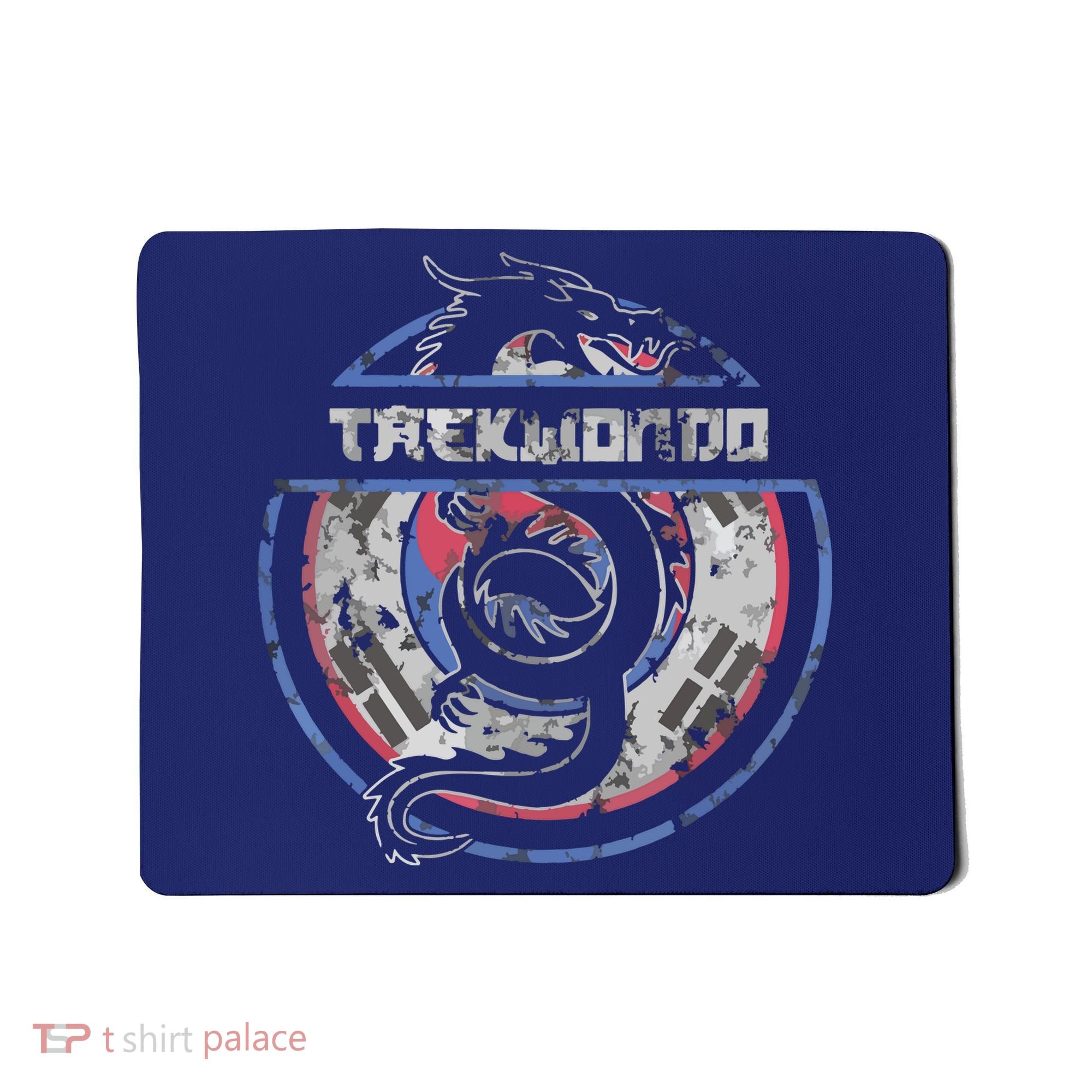 Taekwondo Martial Arts Gift Dragon Korean Flag Mousepad