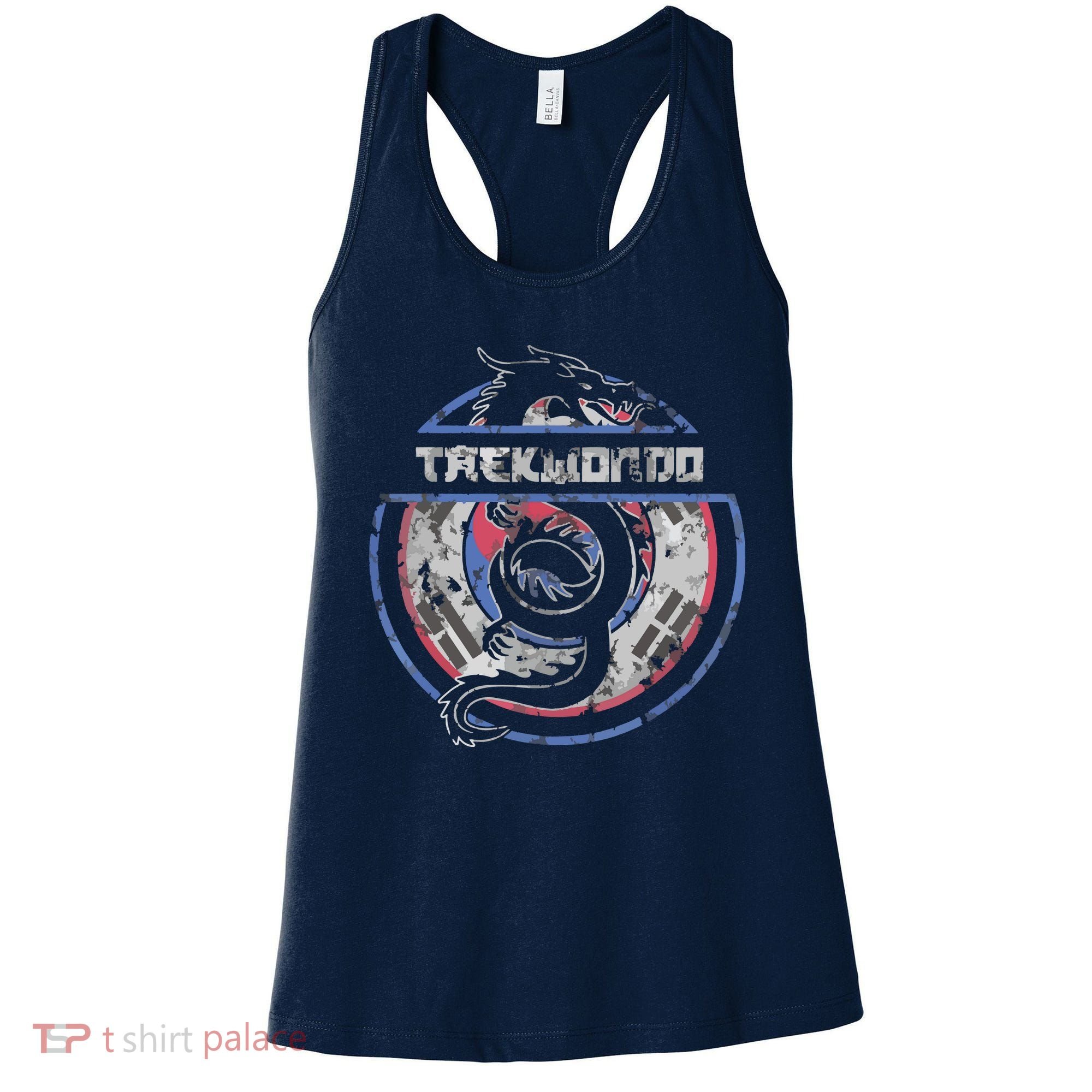 Taekwondo Martial Arts Gift Dragon Korean Flag Women's Tank Top