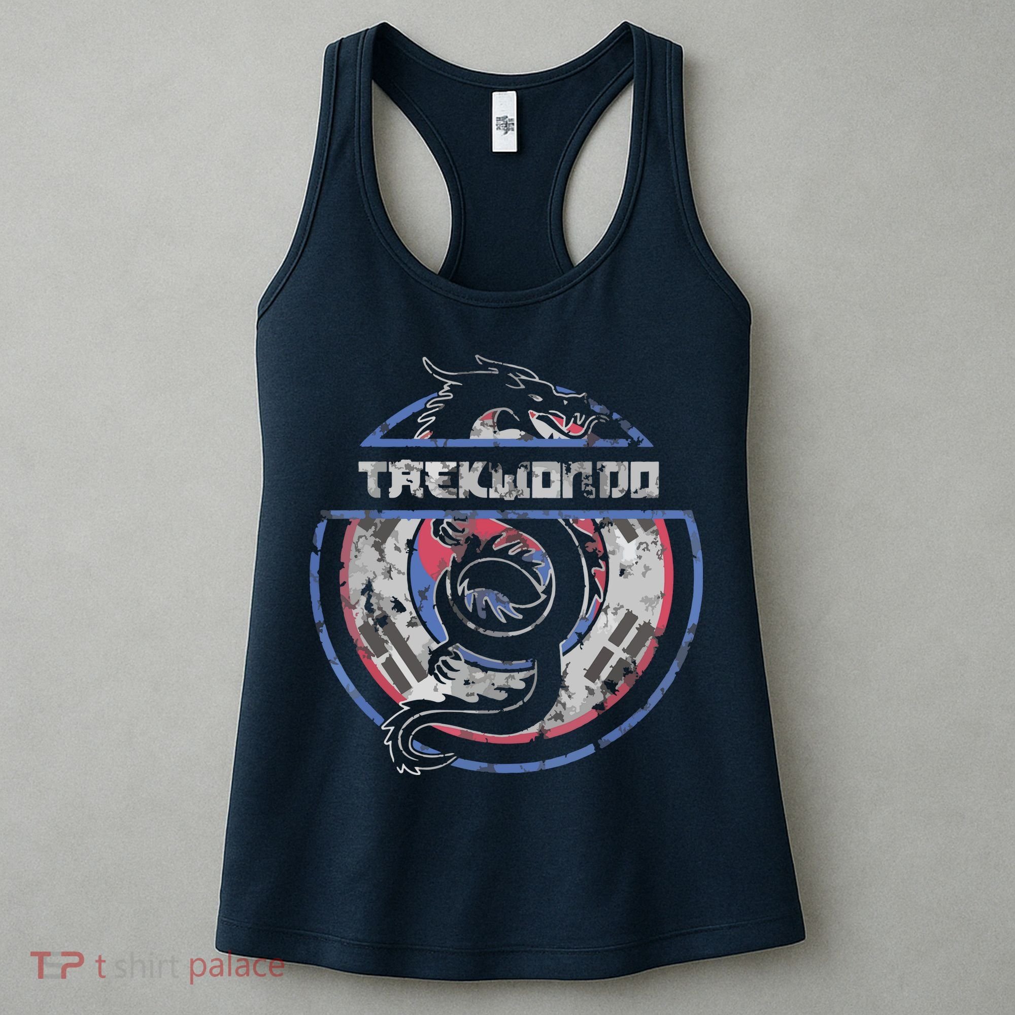 Taekwondo Martial Arts Gift Dragon Korean Flag Women's Tank Top