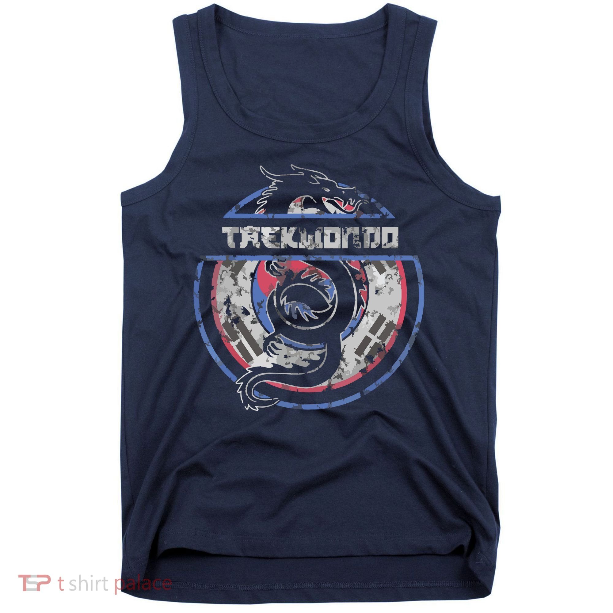 Taekwondo Martial Arts Gift Dragon Korean Flag Tank Top