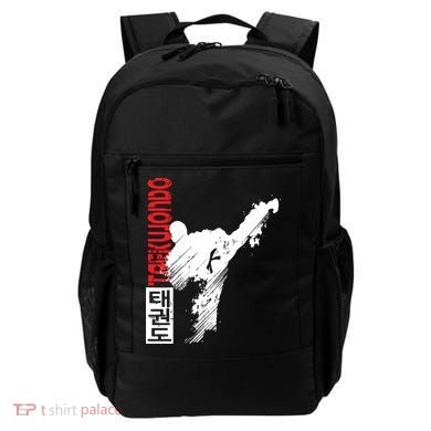Taekwondo Martial Art Distressed Style Kick Tee Backpack