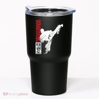 Taekwondo Martial Art Distressed Style Kick Tee Tumbler thumb 0