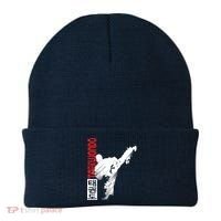 Taekwondo Martial Art Distressed Style Kick Tee Beanie thumb 0