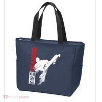 Taekwondo Martial Art Distressed Style Kick Tee Tote Bag thumb 3
