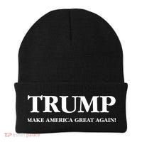 Trump Make America Great Again Trump 2024 Patriotic Beanie thumb 0