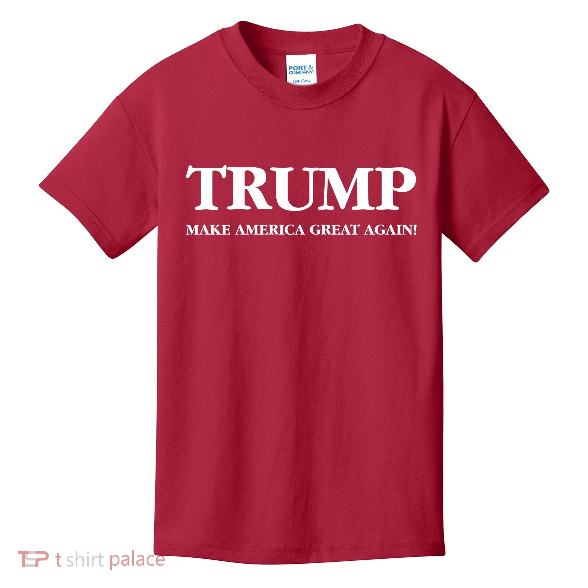 Trump Make America Great Again Trump 2024 Patriotic Kids T-Shirt